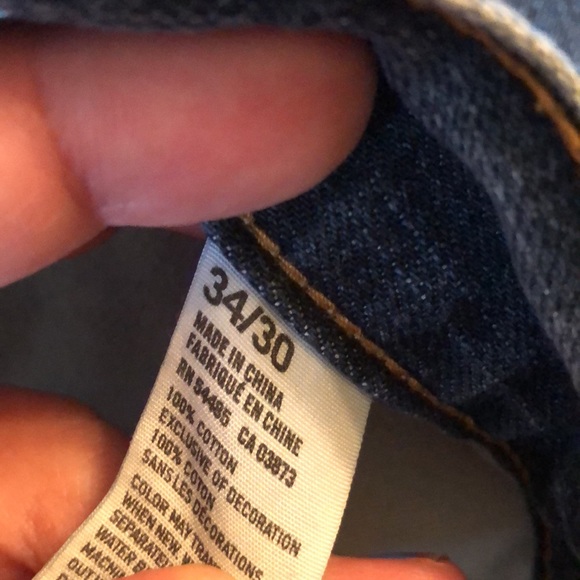 AEO Relaxed Straight Jeans Sz 34X30 - Picture 5 of 5